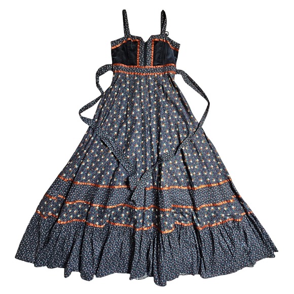 Gunne Sax by Jessica San Francisco Dresses & Skirts - Vintage Gunne Sax by Jessica Poppy Floral Belted Maxi Dress Size 0-2 Prairie
